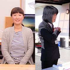 佐々木 洋子、岩 本 倫 子