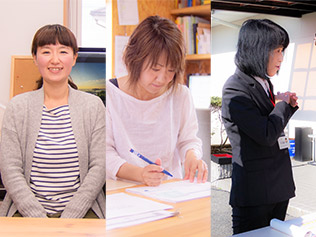 佐々木洋子、吉本美和、岩本倫子